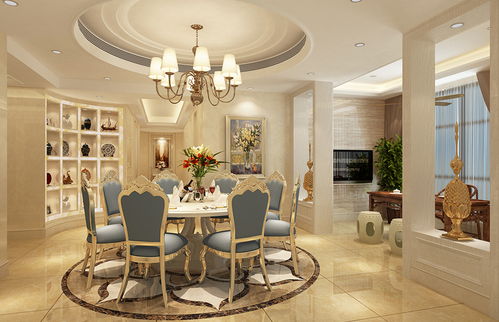 欧式奢华，匠心雕琢 振业城上观吴先生180平别墅豪宅装修实景赏析