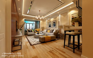 沪上雅居 美式两居室装修效果图大全与设计灵感